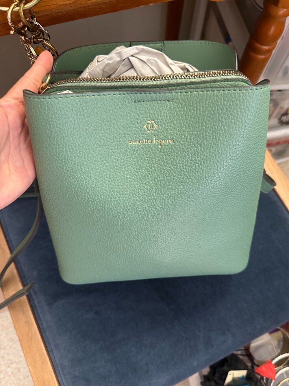 Nanette Lapore Bucket Bag - Light Turquoise